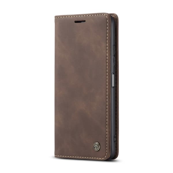 CASEME-etui til Xiaomi Redmi Note 10 Pro, læderpung, kaffe