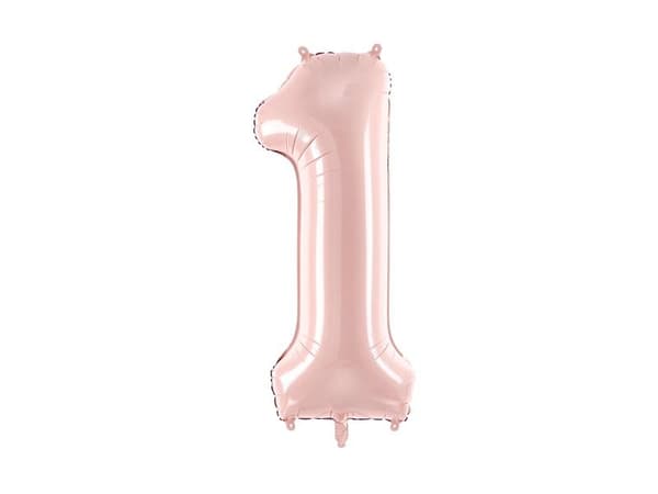 Folieballon 1 lyserød 72 cm