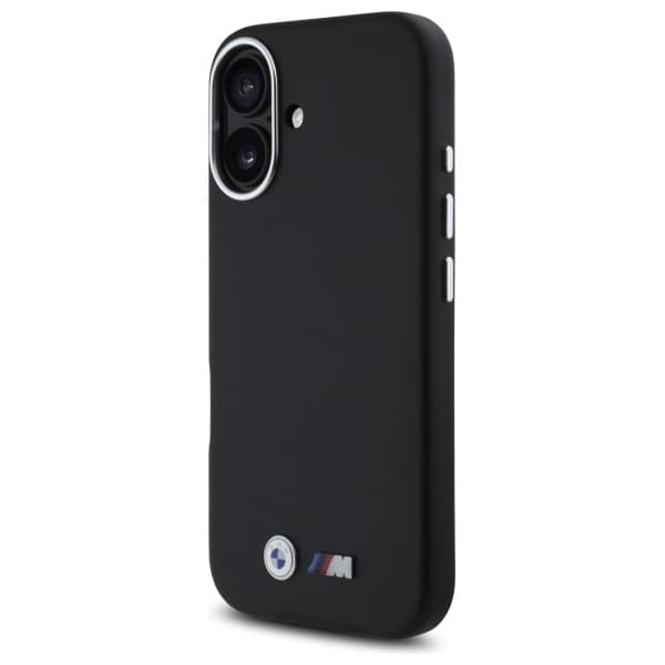 BMW M Smooth Full Wrapped Metal cover til iPhone 16, sort