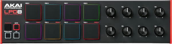 AKAI LPD 8 MKII mini USB/MIDI-controller