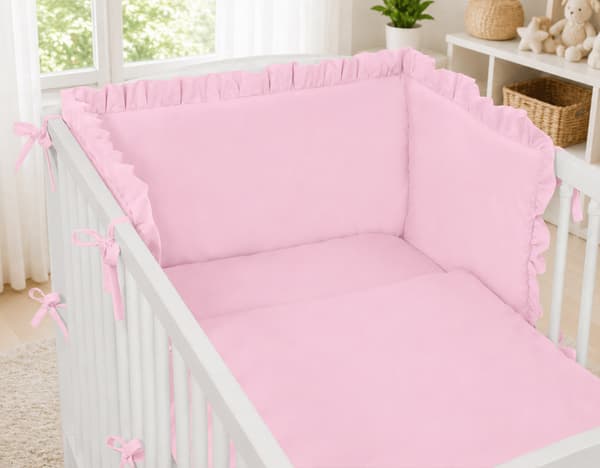 Universal sengesengseng med flæse - pink