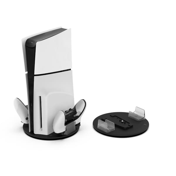 Yaxo Cyclone Ramp Laddningsställ för PS5/PS5 Slim/PS5 Pro Techno Black