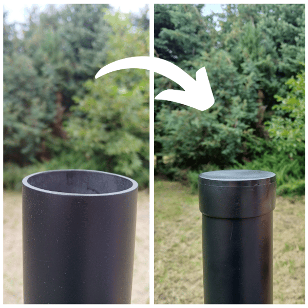 Udvendig endekappe til profil, kappe, tag, Fi40, 50 stk., grøn