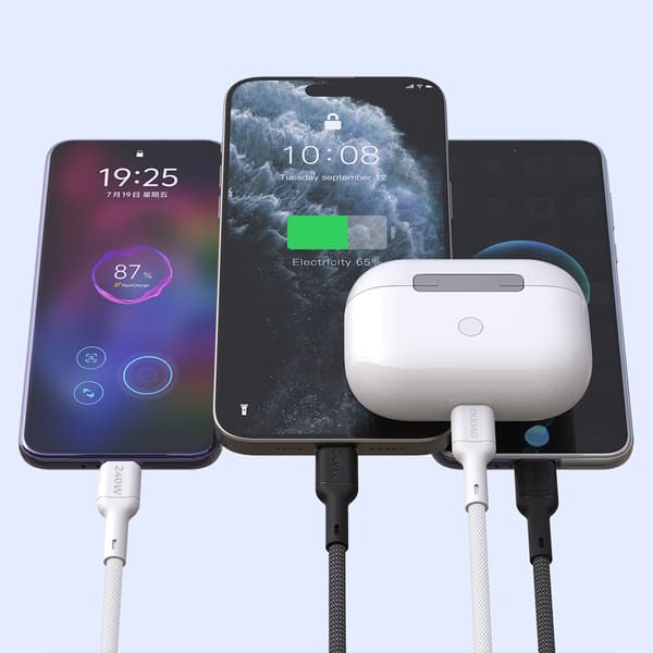USB-C PD 240W 1.2m Kaapeli - Musta