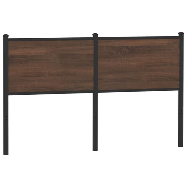 vidaXL sengegavl i brunt egetræ 140 cm