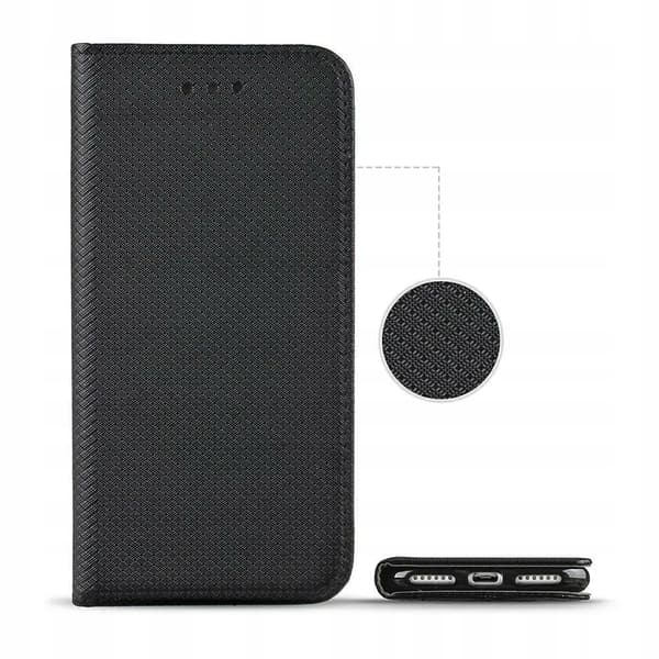 Etui til SAMSUNG GALAXY S9 PLUS /S9+ LUKKET SMART MAGNETETUIS SORT+GLAS