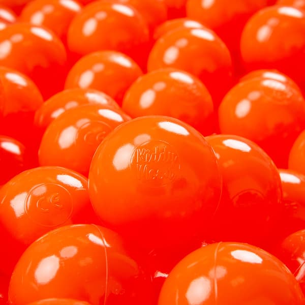KiddyMoon plastikbolde 7 cm orange 700 legetøjsbolde sæt