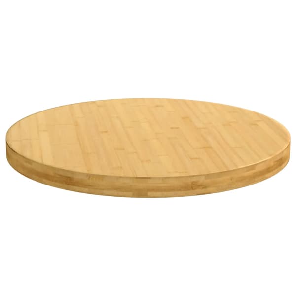 vidaXL Bordsskiva Ø60x4 cm bambu