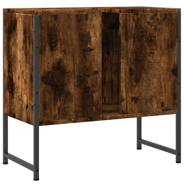 vidaXL vaskeskab røget eg 60x33x60 cm