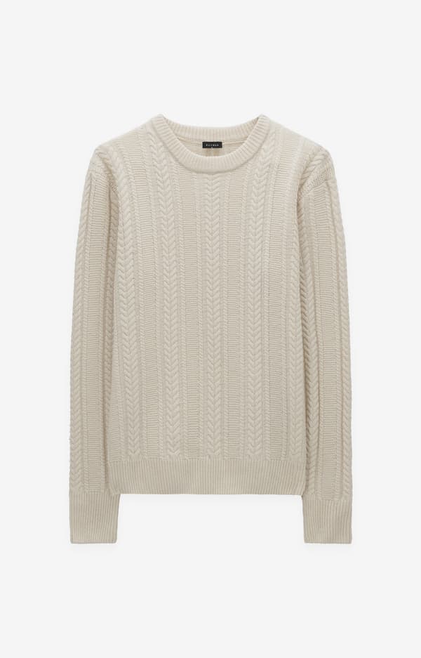 Kabelstrikket sweater M
