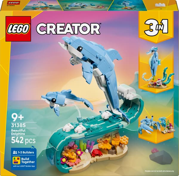 LEGO Creator Havsdjur: Vacker Delfin 542 bitar (31385)