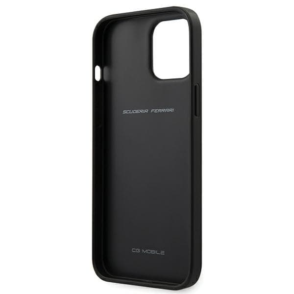 Ferrari Off Track Quiltet Etui til iPhone 12 Pro Max, Sort