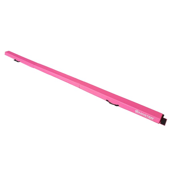 Hopfällbar gymnastikbalansbom MASTER 360 cm EVA - rosa