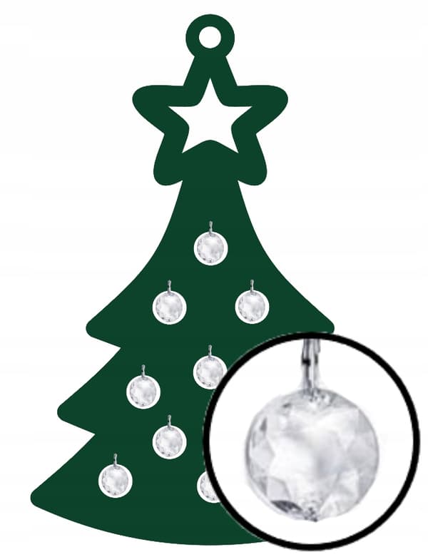Julgransdekoration med GLAMUR-kristaller