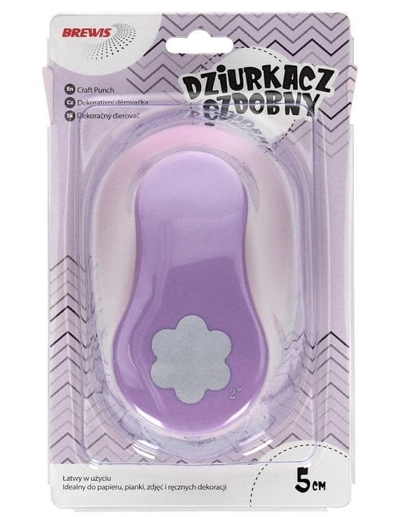 Dekorativ punch - Blomst 5cm