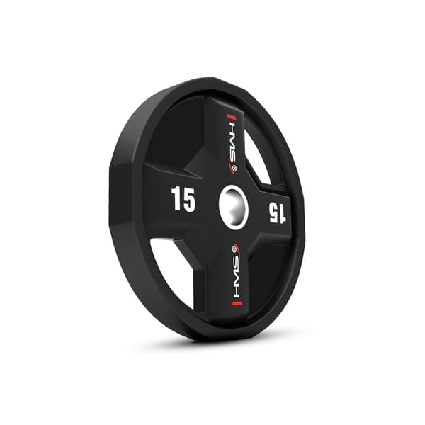 Polyuretan olympisk plade 15 kg TPC15 CPU HMS