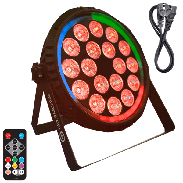 LIGHT4ME HEX PAR RING scenreflektor ljuseffekt DMX