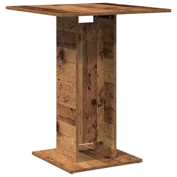vidaXL bistrobord, antik træ, 60x60x75 cm