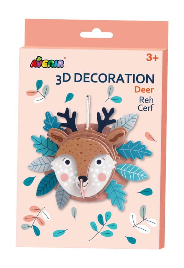 Gør-det-selv 3D hjortedekoration