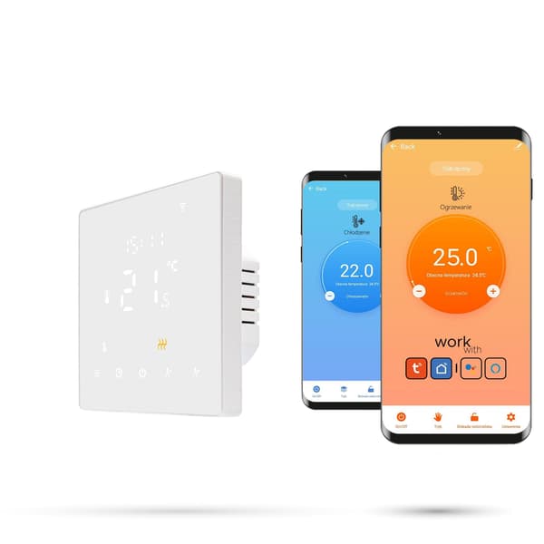 Tuya PRO3 WiFi-huonetermostaatti valkoinen