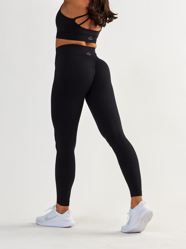 Svarta Shaping Leggings - Gym Queen S