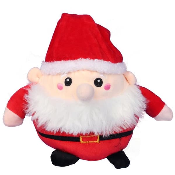 Julemandens plysmaskot 20 cm
