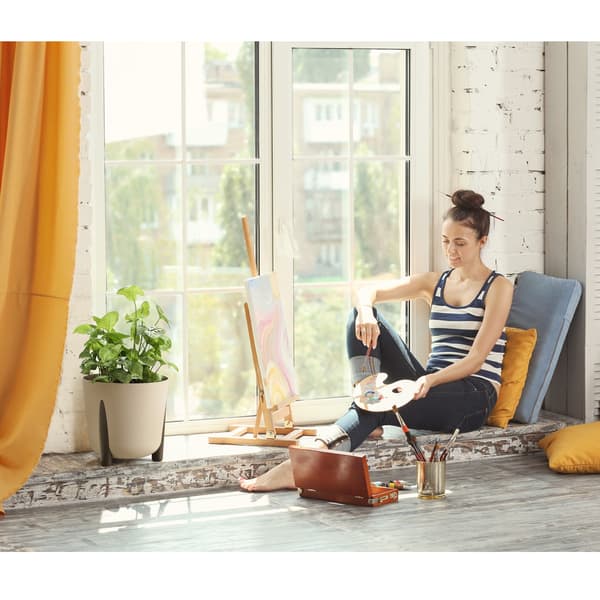 Moss ECO blomkruka, återvinning, benvit, 34xh32