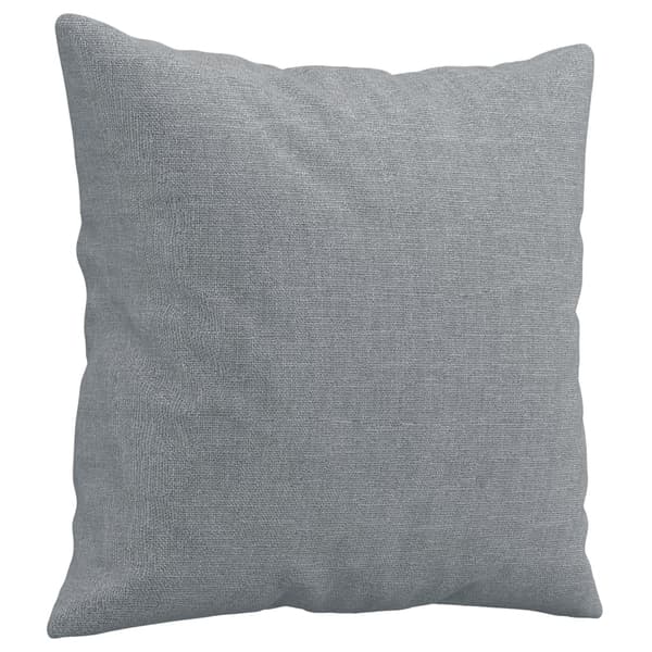 vidaXL 2-sitssoffa med kuddar, ljusgrå, 140 cm, tyg