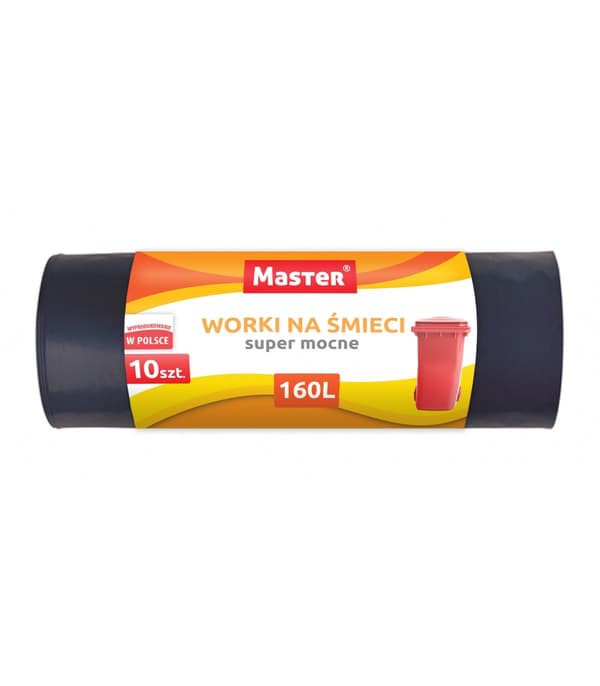 Sopsäckar, starka och mycket hållbara, 160 l, 10 st.