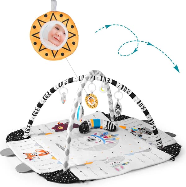 Ricokids interaktiv legemåtte 110 x 100 cm Boho 7318
