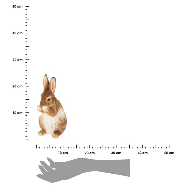 Puutarhahahmo seisova kani 26 cm kuvio 2