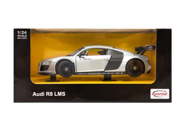 AUDI R8 LMS 56100 1:24 silverfärgad