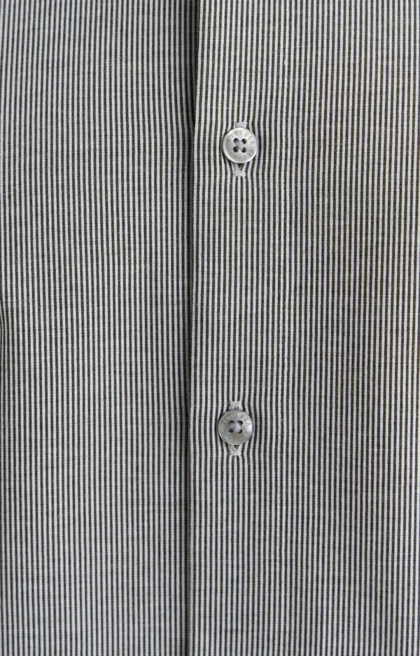 Slim fit stribet skjorte L