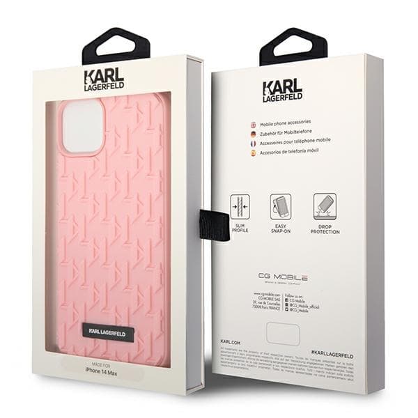 Karl Lagerfeld KLHCP14MRUPKLPP iPhone 14 Plus / 15 Plus 6,7" hardcase pink/pink 3D Monogram