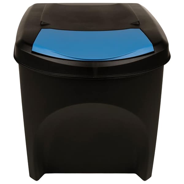vidaXL Stapelbara papperskorgar, 3 st, antracit, 75 l