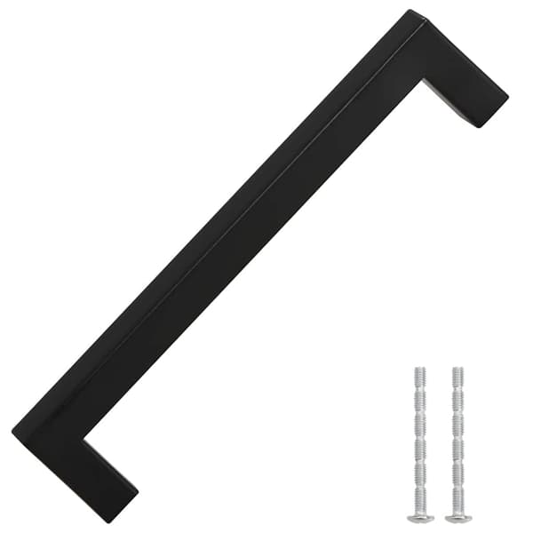 vidaXL skabsgreb 10 stk. sort 160 mm rustfrit stål
