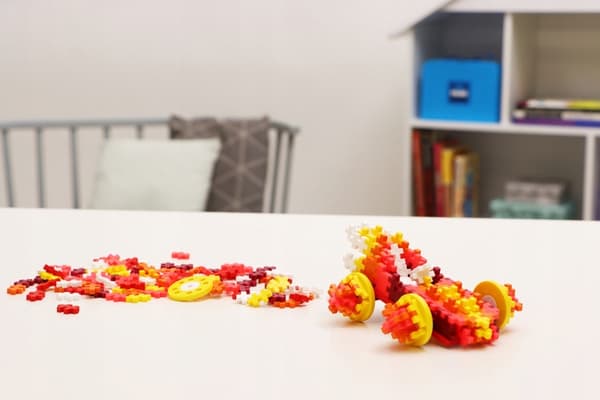 Mini rørformede byggeklodser - Brandbil (200 dele)