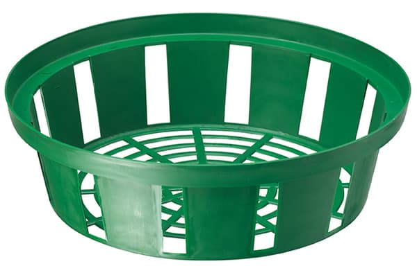 Rund lökkorg 18 cm | Gräsgrön