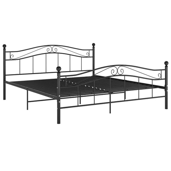 vidaXL sengestel sort metal 140 x 200 cm
