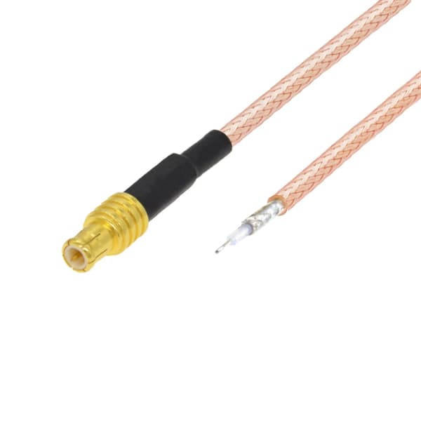 Pigtail MCX-stik RG316 til lodning 20 cm
