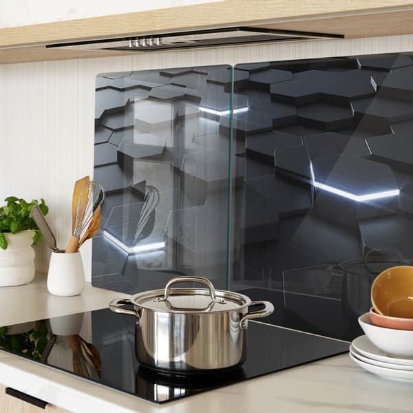 Dekorative glasplader til servering af snacks Abstraktion 2x40x52 cm