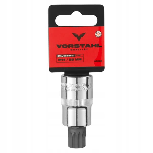 Topnøgle 1/2” med not CrV-bit > M5 x 55mm < Vorstahl