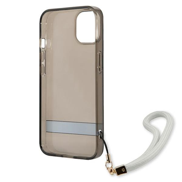Guess Translucent Strap-skal till iPhone 13 mini, Svart