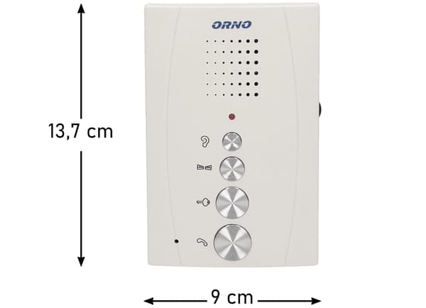 Enfamiljshus Handsfree Trådbunden Intercom Grindkontroll Vit