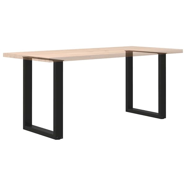 vidaXL sofabordsben, 2 stk., sort, 70x(72-73) cm, stål