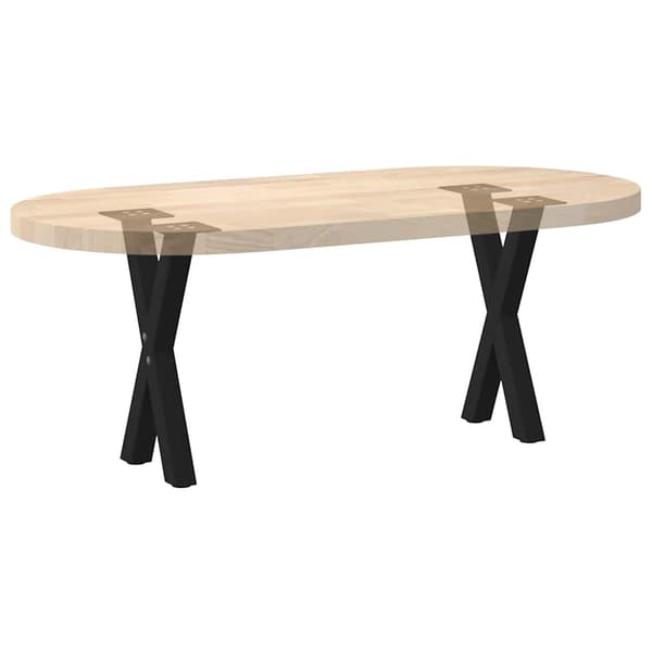 vidaXL Soffbordsben, 2 st, svarta, 28x(42-43) cm, stål