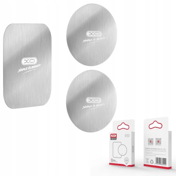 3X PLADE TIL MAGNETISK BILHOLDER MAGNET til telefon smartphone plade