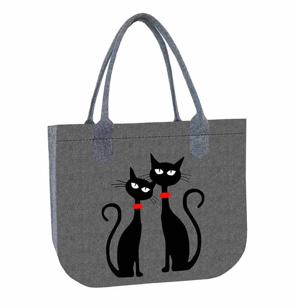 LADY XL filttaske - Sorte katte