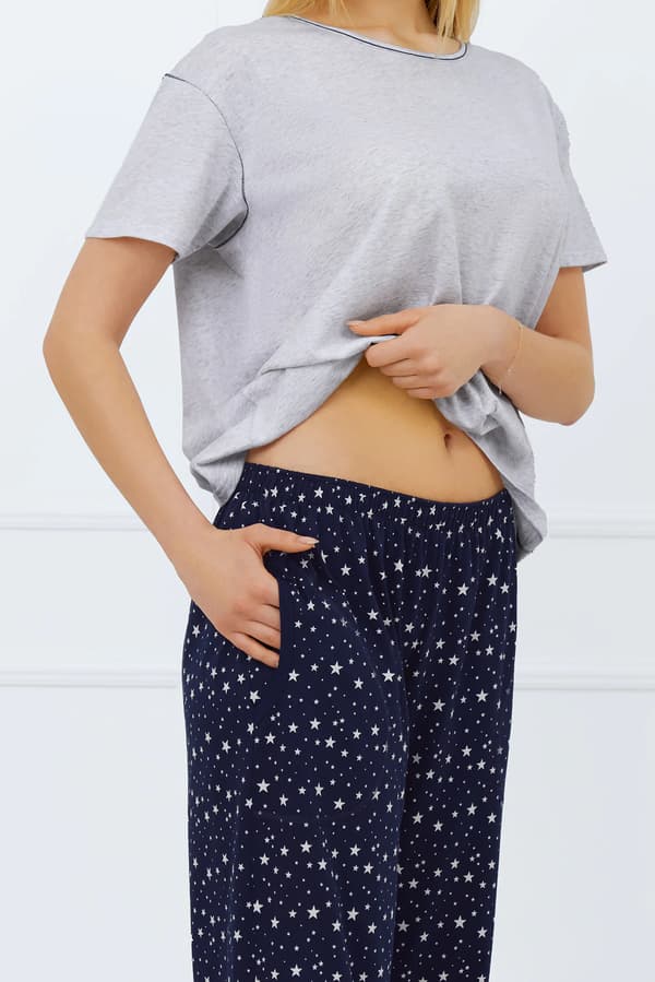 Dampyjamas kortärmad, långbyxor Arugia M
