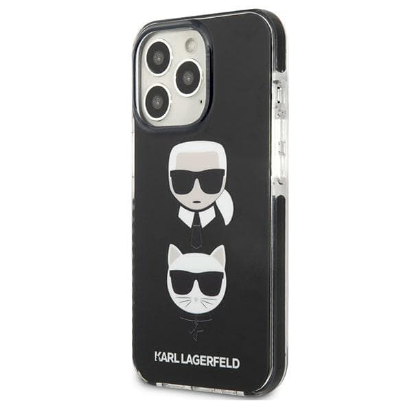 Karl Lagerfeld Karl&Choupette Head-etui til iPhone 13 Pro / 13, sort